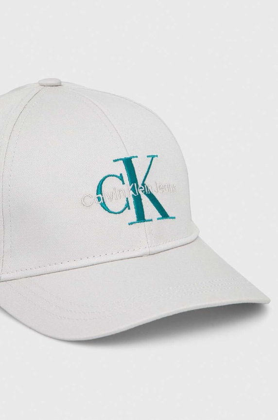 Calvin Klein Jeans pamut baseball sapka K50K510061 szürke SS24