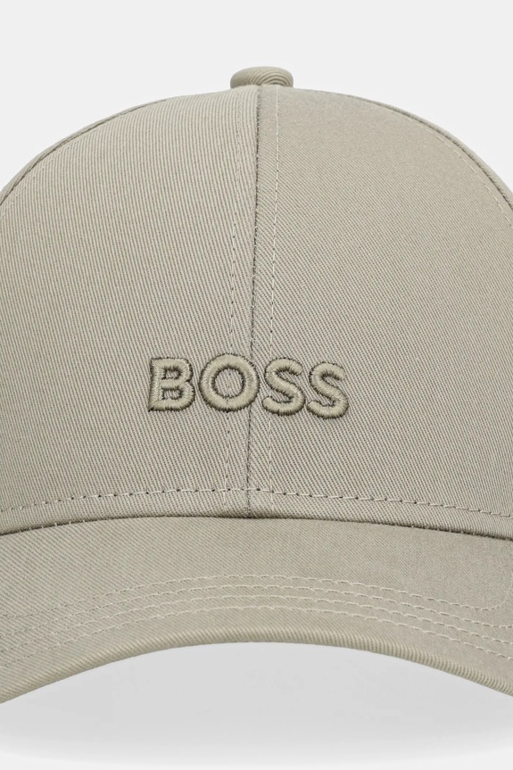 BOSS czapka z daszkiem bawełniana Zed 50495121 zielony AA00