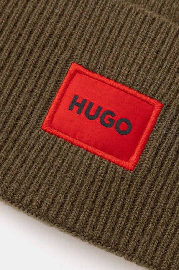 Doplnky Vlnená čiapka HUGO Xaff 6 50496011 zelená