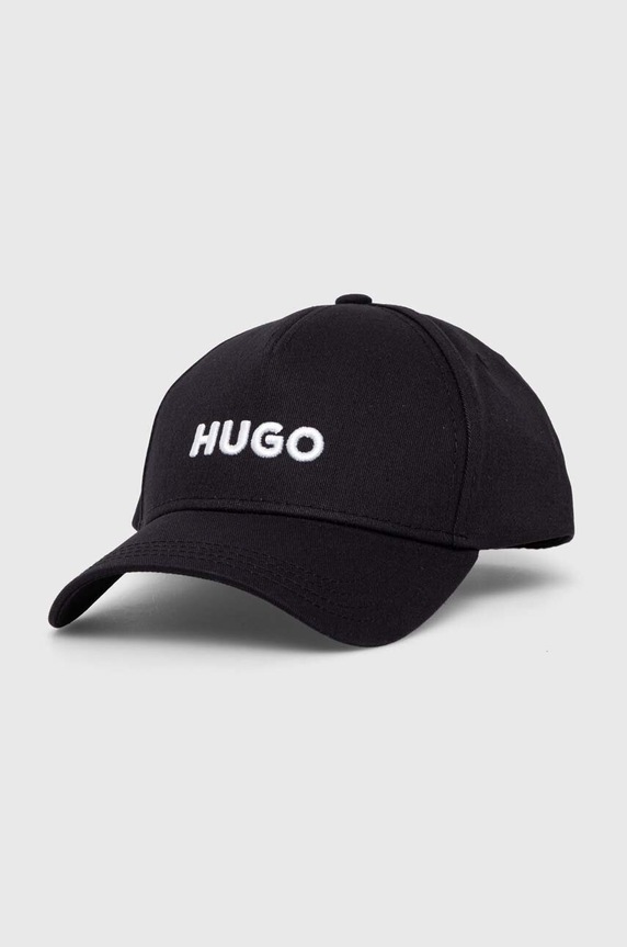 HUGO pamut baseball sapka aplikációval fekete 50496033