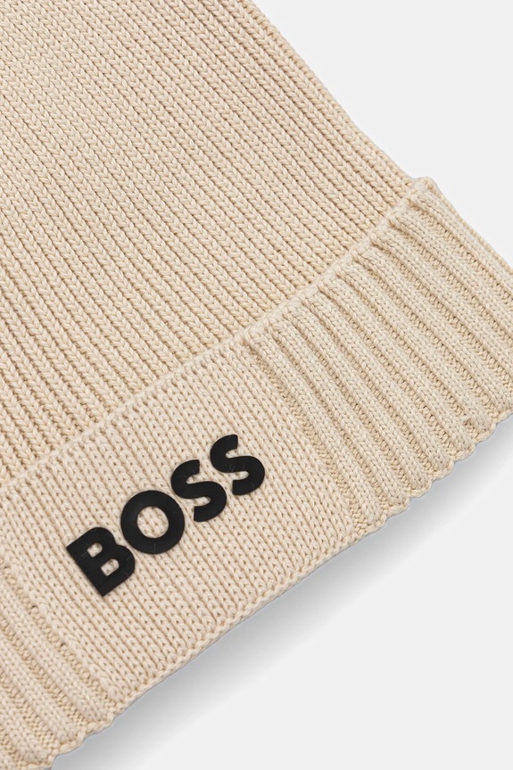 Vlnená čiapka BOSS Green BOSS GREEN Asic_Beanie-X 50499423 béžová AW25