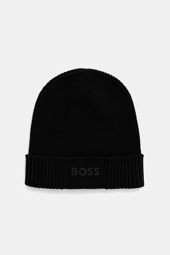 Σκουφί από μείγμα μαλλιού Boss Green BOSS GREEN Gelio-C_Sz40 με μείγμα μαλλιού μαύρο 50499423