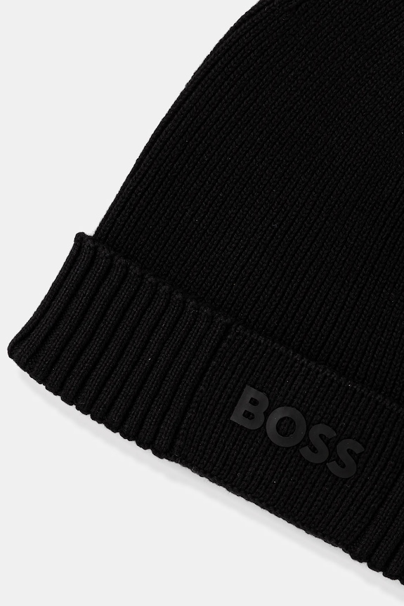 Αξεσουάρ Σκουφί από μείγμα μαλλιού Boss Green BOSS GREEN Gelio-C_Sz40 50499423 μαύρο