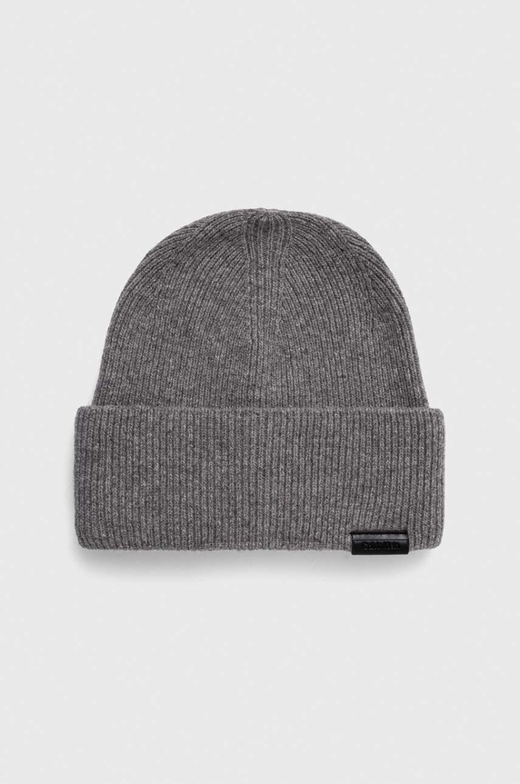 Μάλλινο σκουφί Calvin Klein μαλλί γκρί K50K510978