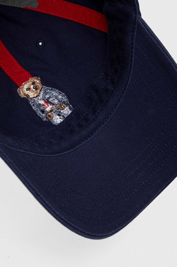 Polo Ralph Lauren czapka z daszkiem bawełniana granatowy 710917437