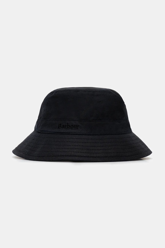 Шляпа из хлопка Barbour Wax Sports узор тёмно-синий MHA0001