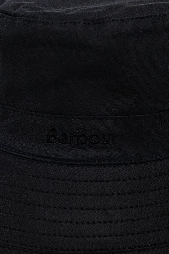 Шляпа из хлопка Barbour Wax Sports MHA0001 тёмно-синий AW25