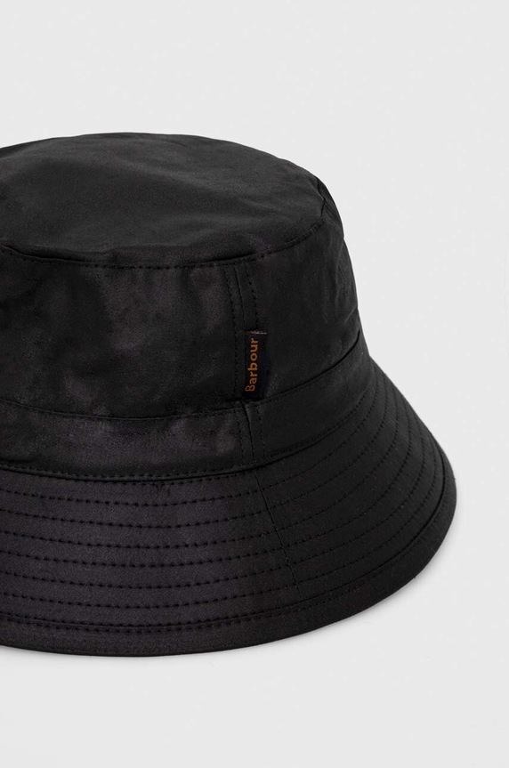 Barbour kapelusz bawełniany MHA0001 czarny AW25