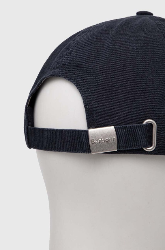 Аксесуари Бавовняна бейсболка Barbour MHA0274 темно-синій