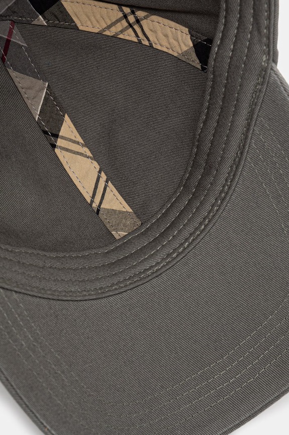 Barbour czapka bejsbolówka męska bawełniana zielony MHA0274