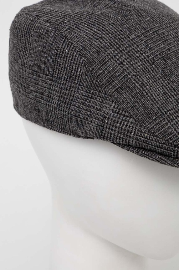 Akcesoria Barbour kaszkiet z domieszką wełny MHA0640 szary