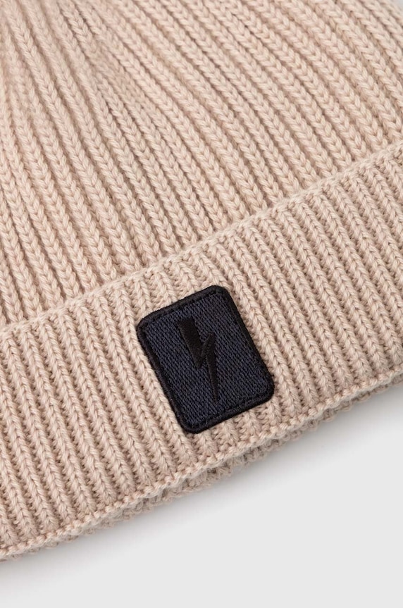 Neil Barett căciulă din amestec de lână FISHERMAN BEANIE PBCP335.V9505.9601 bej AW23