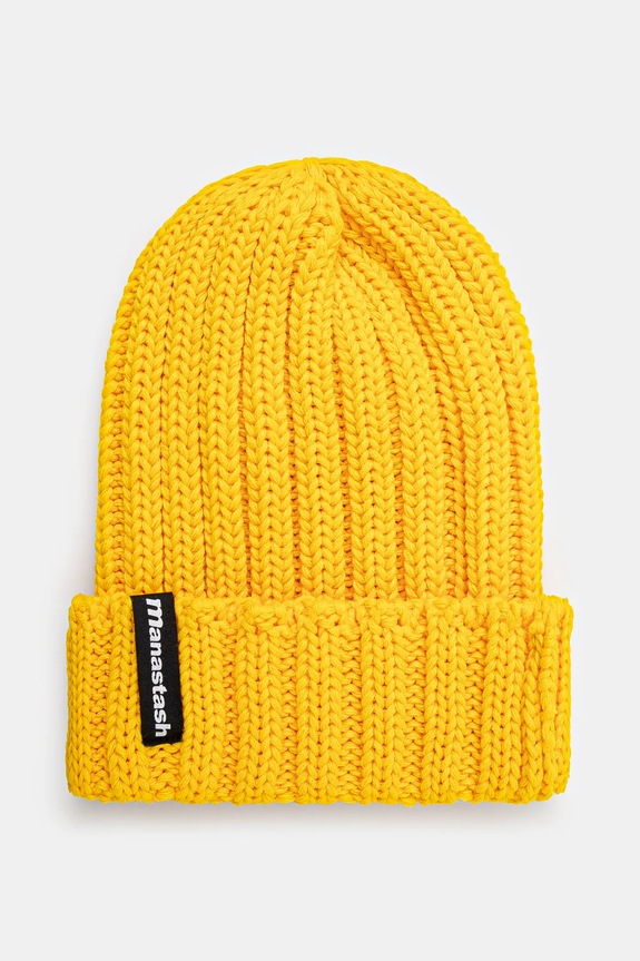 Шапка Manastash 90''S Logo Beanie Ii изчистен жълт 7923974005