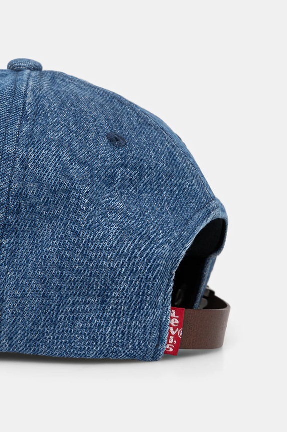 Βαμβακερό καπέλο του μπέιζμπολ Levi's μπλε D7589.0002