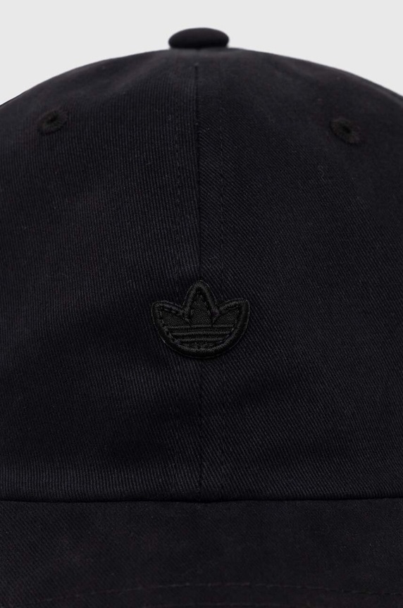 Βαμβακερό καπέλο του μπέιζμπολ adidas Originals Premium Essentials Dad Cap IC3031 μαύρο AW23