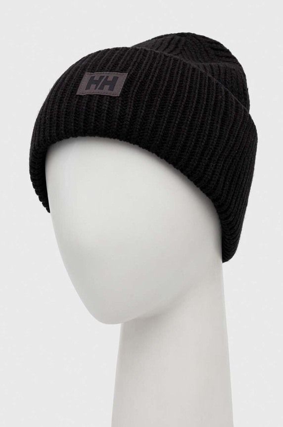 Helly Hansen beanie HH RIB BEANIE 54020 black AW25