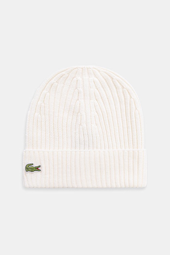 Lacoste berretto in lana semplice beige RB0001