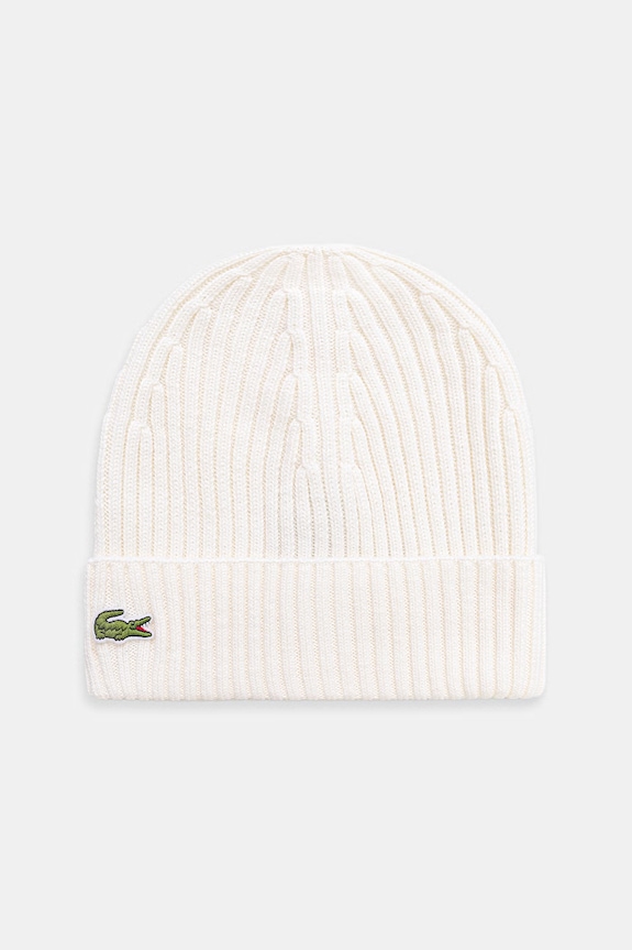 Lacoste berretto in lana semplice beige RB0001