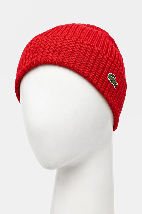 Vunena kapa Lacoste RB0001 crvena AW25