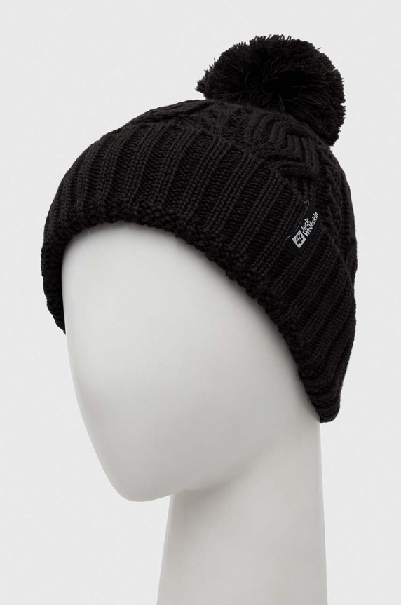 Καπέλο Jack Wolfskin Pompom 1905092 μαύρο AW25