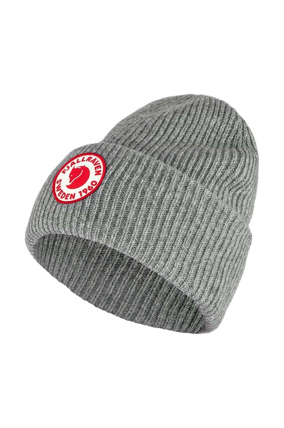 Fjallraven wool beanie 1960 Logo melange gray F78142.020
