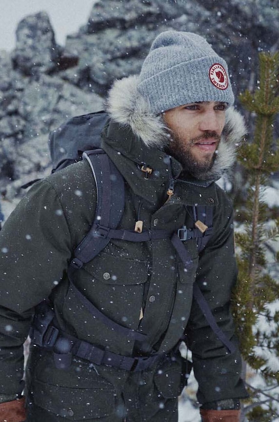 Fjallraven wool beanie 1960 Logo F78142.020 gray