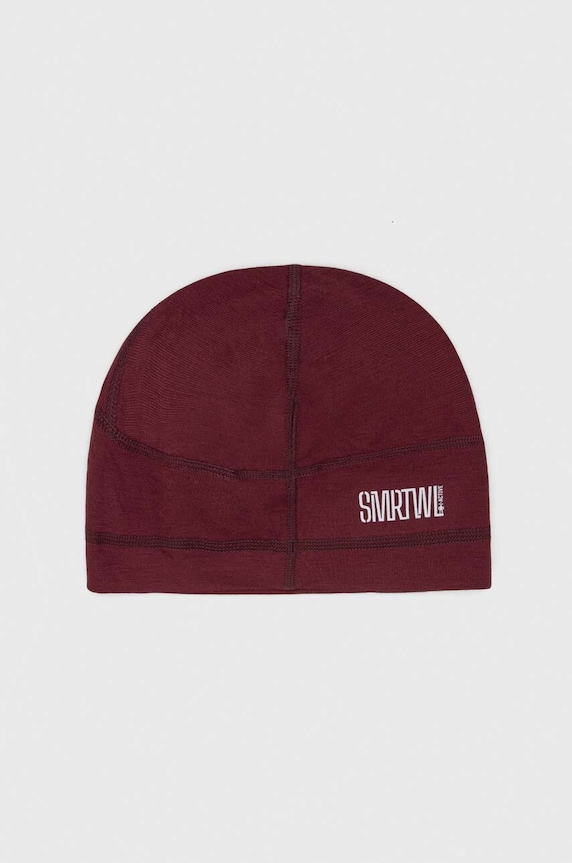 Smartwool czapka Active wełna bordowy SW017359