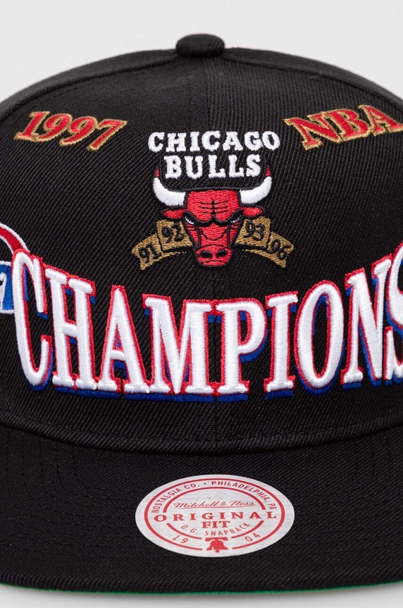 Čepice s vlněnou směsí Mitchell&Ness HHSS1077.CBUYYPPPBLCK černá AW23