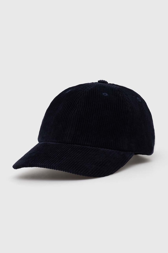 Norse Projects berretto da baseball in cotone Wide Wale Corduroy Sports Cap cotone blu navy N80.0131.7004
