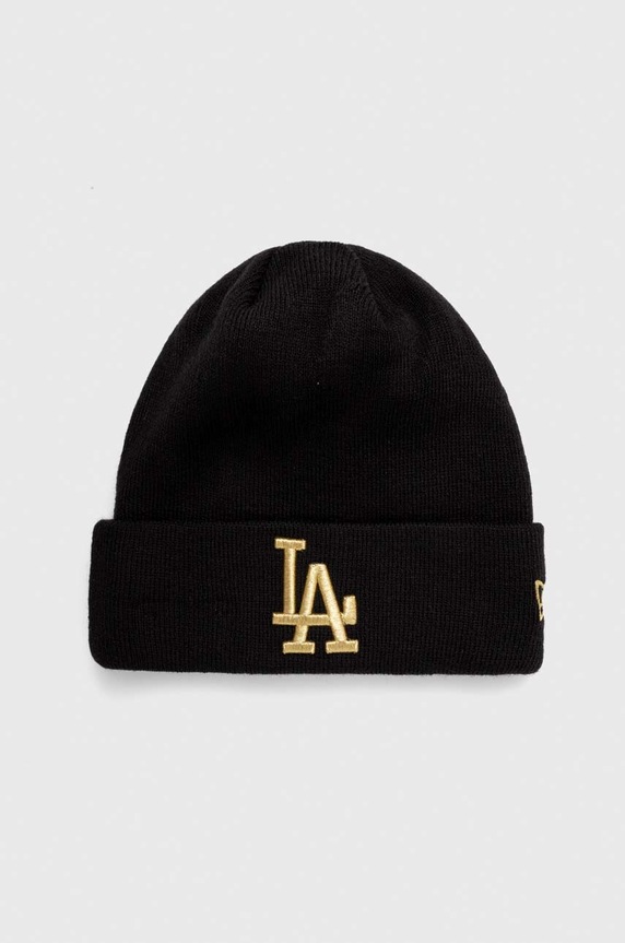 Шапка New Era средно дебел черен 60424771