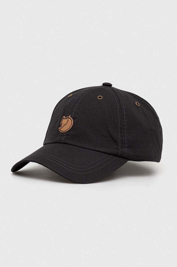Fjallraven czapka z daszkiem Vidda aplikacja czarny F77357