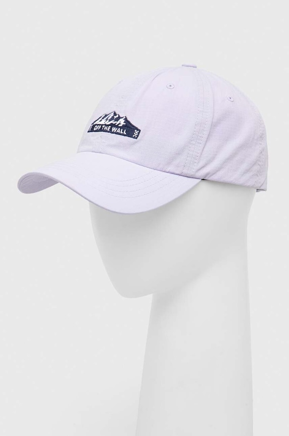 Vans czapka z daszkiem bawełniana aplikacja fioletowy VN000EYXYOG1