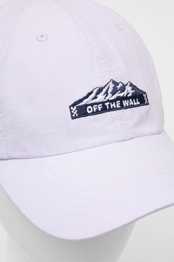 Vans czapka z daszkiem bawełniana VN000EYXYOG1 fioletowy AW23