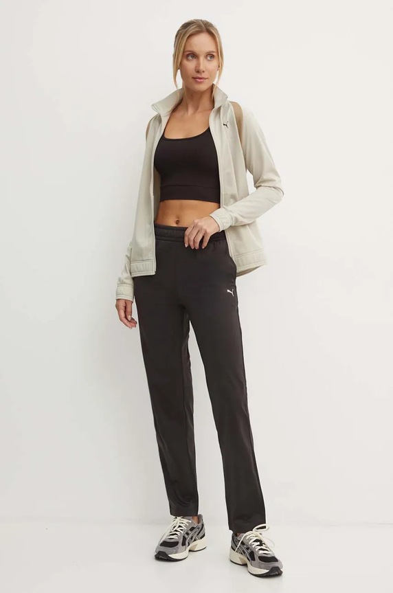 Puma tuta da ginnastica maglia beige 675234