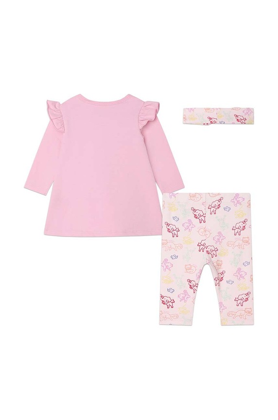 Kenzo Kids komplet niemowlęcy K98117 różowy AW23