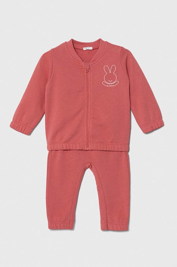 United Colors of Benetton baba pamut tréningruha dzsörzé lila 3J70AK007.G.W.SEASONAL