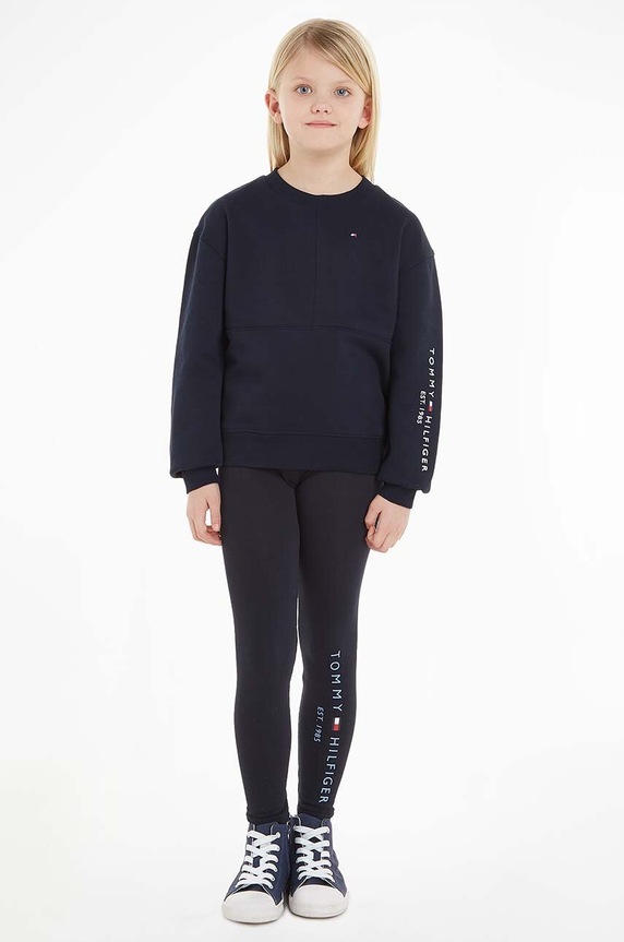Dětská tepláková souprava Tommy Hilfiger pletenina námořnická modř KG0KG07370.128.176.9BYX