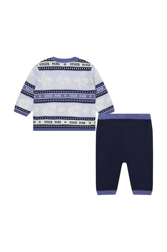 Kenzo Kids compleu bebe K98135 albastru AW23