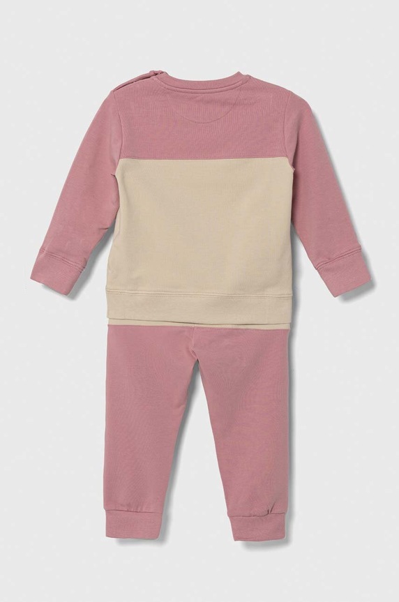 Dětská tepláková souprava Calvin Klein Jeans IN0IN00088.9BYX růžová AW23