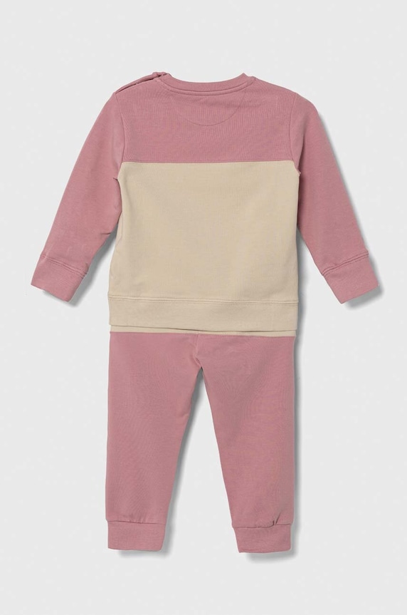 Dětská tepláková souprava Calvin Klein Jeans IN0IN00088.9BYX růžová AW23