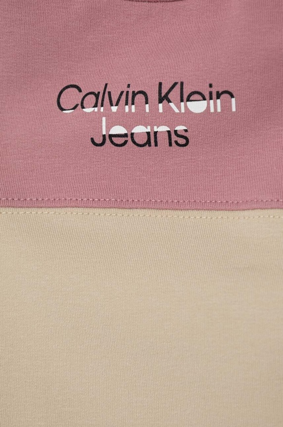 CHLAPEC Dětská tepláková souprava Calvin Klein Jeans IN0IN00088.9BYX růžová