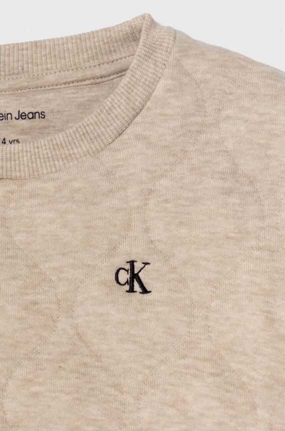 CHLAPEC Dětská tepláková souprava Calvin Klein Jeans IN0IN00106.9BYX béžová