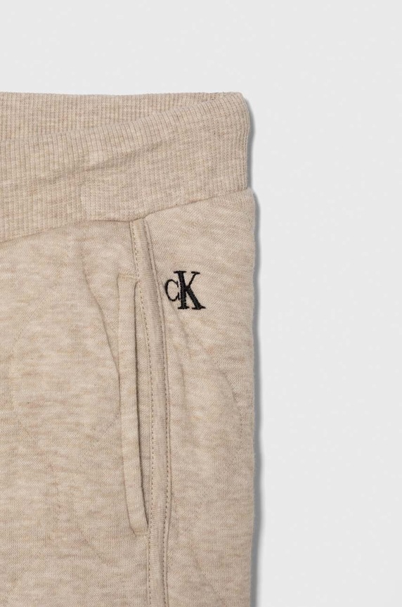 Dětská tepláková souprava Calvin Klein Jeans béžová IN0IN00106.9BYX