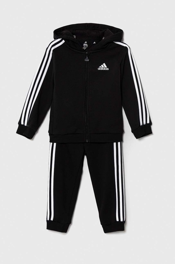 adidas gyerek melegítő aplikációval fekete HR5866
