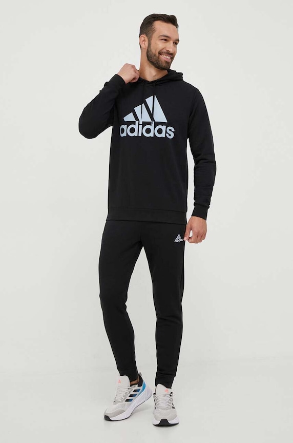 adidas melegítő szett nyomtatásos fekete IJ8555