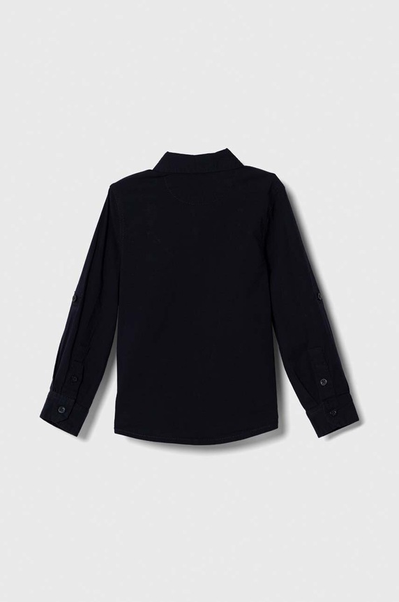 Detská košeľa Guess N3YH04.WE5W0.9BYX tmavomodrá AW23