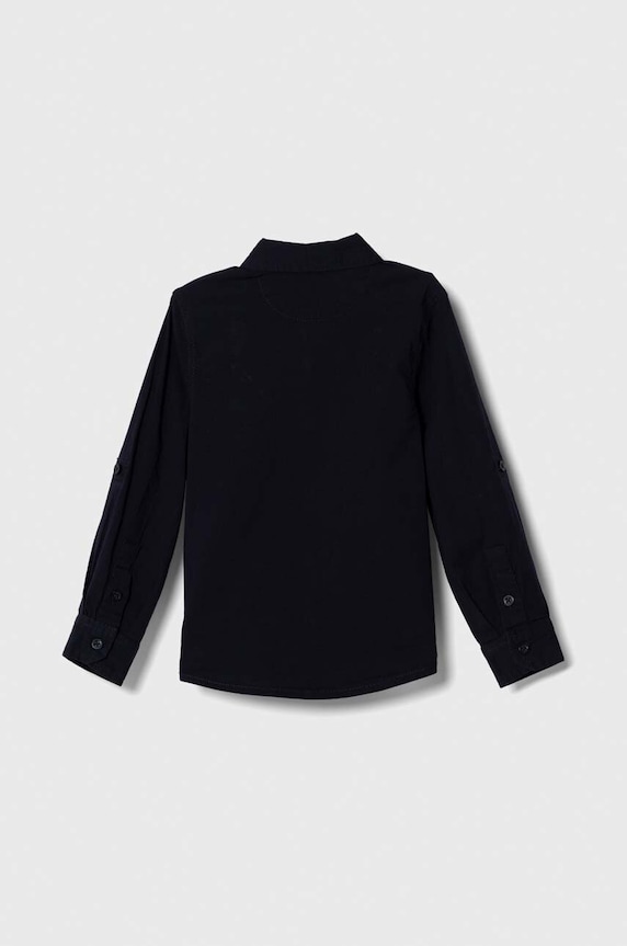 Detská košeľa Guess N3YH04.WE5W0.9BYX tmavomodrá AW23