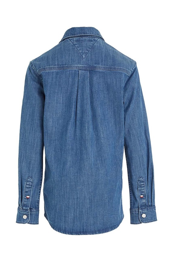 Chłopiec Tommy Hilfiger koszula jeansowa dziecięca KB0KB08519.128.176.9BYX niebieski