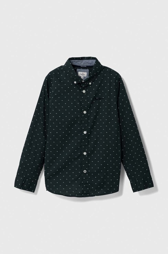 Pepe Jeans koszula bawełniana dziecięca wzorzyste zielony PB302472