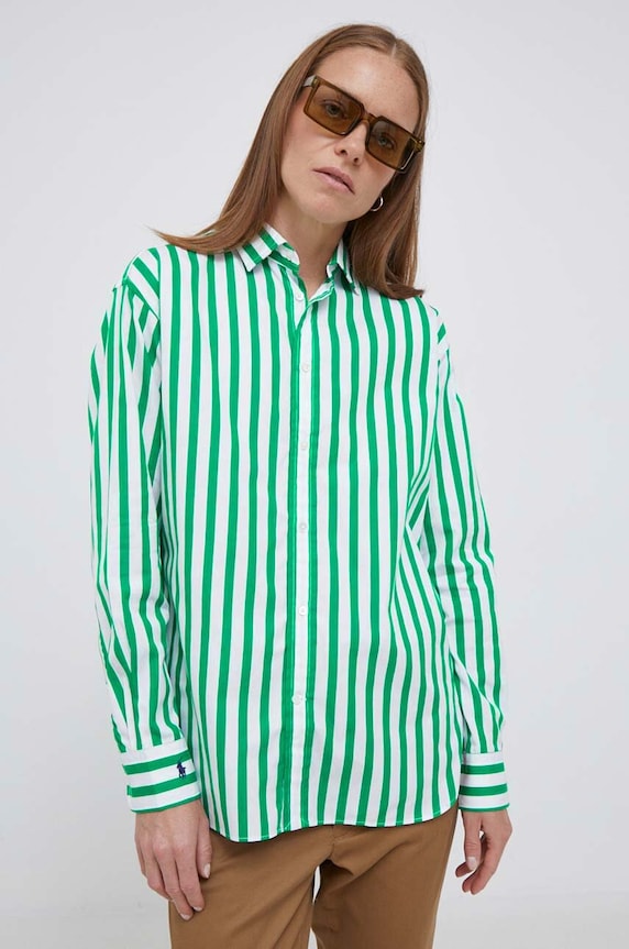 Polo Ralph Lauren camicia in cotone verde 211910743